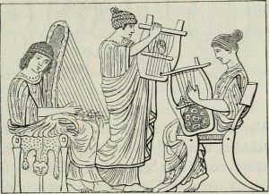 Courtney, Clara and Captain Ludvink downloading some rad music. 