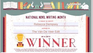 Look, I got this for writing 50,000 words, some of them ok. 