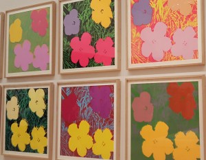 Flattened flowers. Denatured nature. 