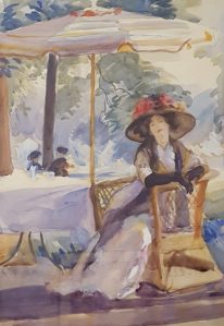 Impressionist influences. Detail from a work by Thea Proctor. 