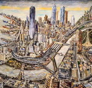 Busy and Empty: Sensbergs Eye View of Melbourne.